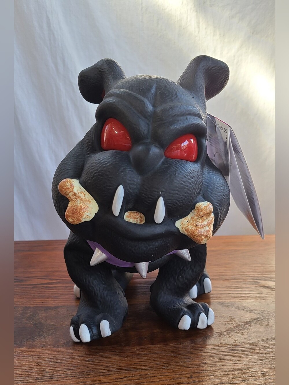 Home Accents Holiday Animatronic LED Haunted Demon Bulldog Works Halloween NWT